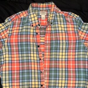 L.L. Bean Men's Multicolor Plaid Shirt